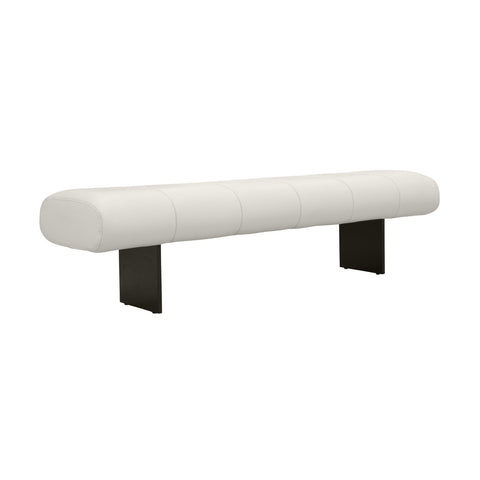 Karol Cream Performance Vegan Leather Bench Model: TOV-OC68949