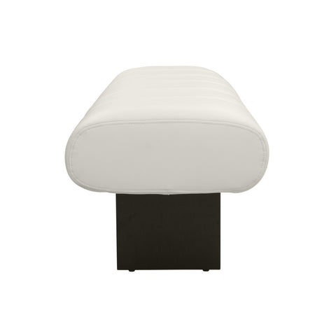 Karol Cream Performance Vegan Leather Bench Model: TOV-OC68949