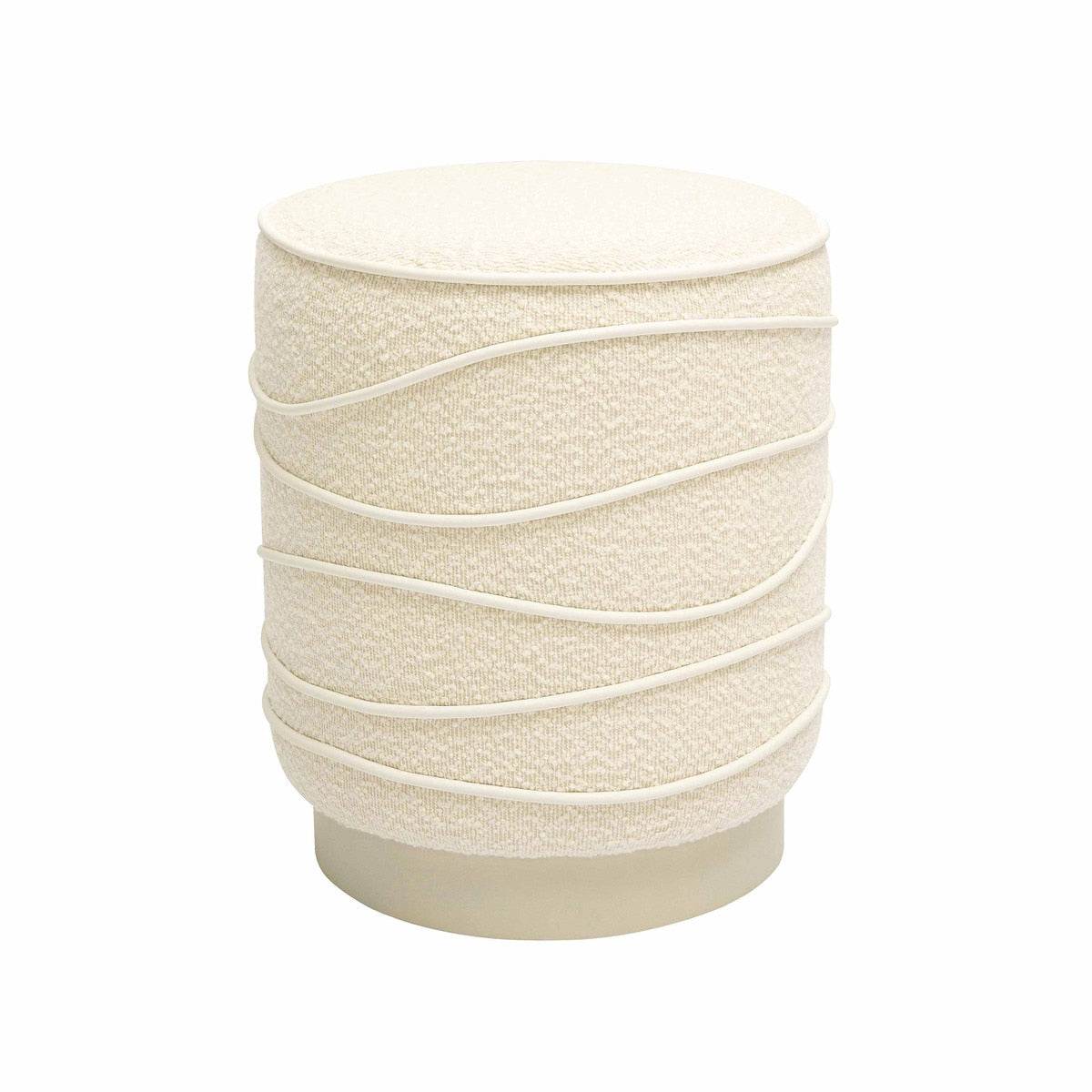 Nero Cream Boucle Ottoman Model: TOV-OC68985