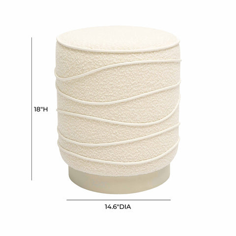 Nero Cream Boucle Ottoman Model: TOV-OC68985