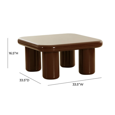 Memphis Chocolate Brown Coffee Table Model: TOV-OC68995