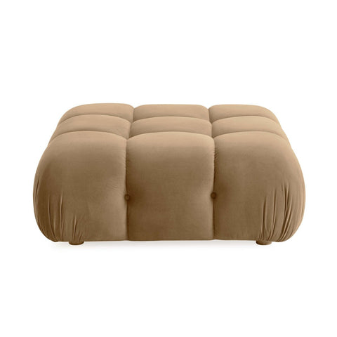 Calliope Cafe Au Lait Performance Velvet Modular Ottoman Model: TOV-OC69016