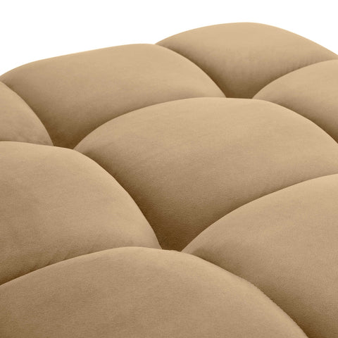 Calliope Cafe Au Lait Performance Velvet Modular Ottoman Model: TOV-OC69016