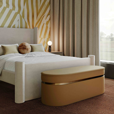 Pomp Honey Velvet Bench Model: TOV-OC69029