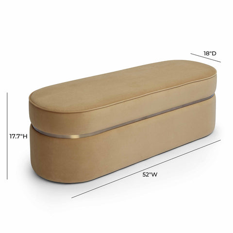 Pomp Honey Velvet Bench Model: TOV-OC69029