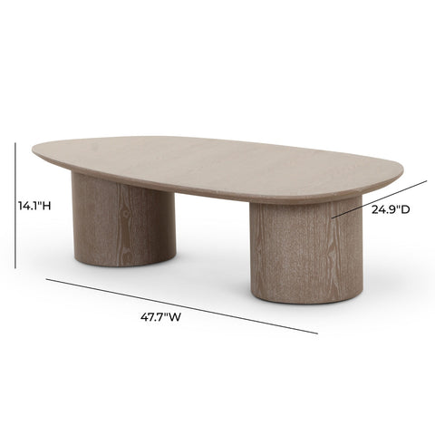 Rhema Washed Ash Oblong Coffee Table Model: TOV-OC69083