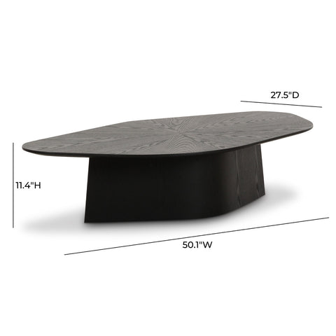 Roche Black Ash Low Coffee Table Model: TOV-OC69085