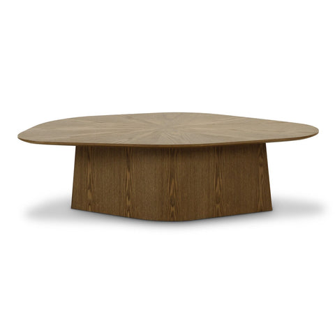 Roche Brown Ash Geometric Coffee Table Model: TOV-OC69088