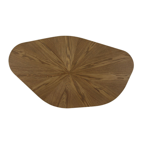 Roche Brown Ash Geometric Coffee Table Model: TOV-OC69088