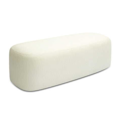 Graceland Cream Faux Mohair Bench Model: TOV-OC69114