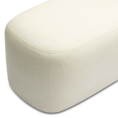 Graceland Cream Faux Mohair Bench Model: TOV-OC69114