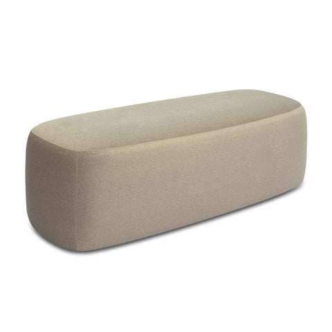 Graceland Taupe Faux Mohair Bench Model: TOV-OC69115