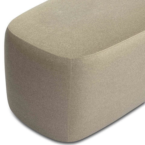 Graceland Taupe Faux Mohair Bench Model: TOV-OC69115