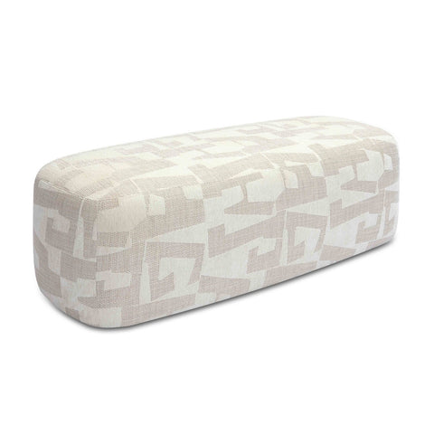 Graceland Cream Jacquard Bench Model: TOV-OC69116