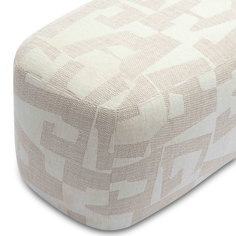 Graceland Cream Jacquard Bench Model: TOV-OC69116