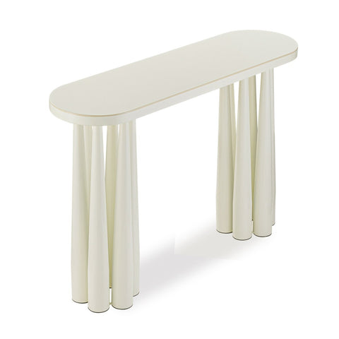 Titan Cream Glossy Console Table Model: TOV-OC69122
