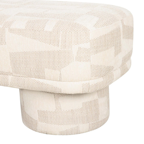 Lena Cream Jacquard Bench Model: TOV-OC69132