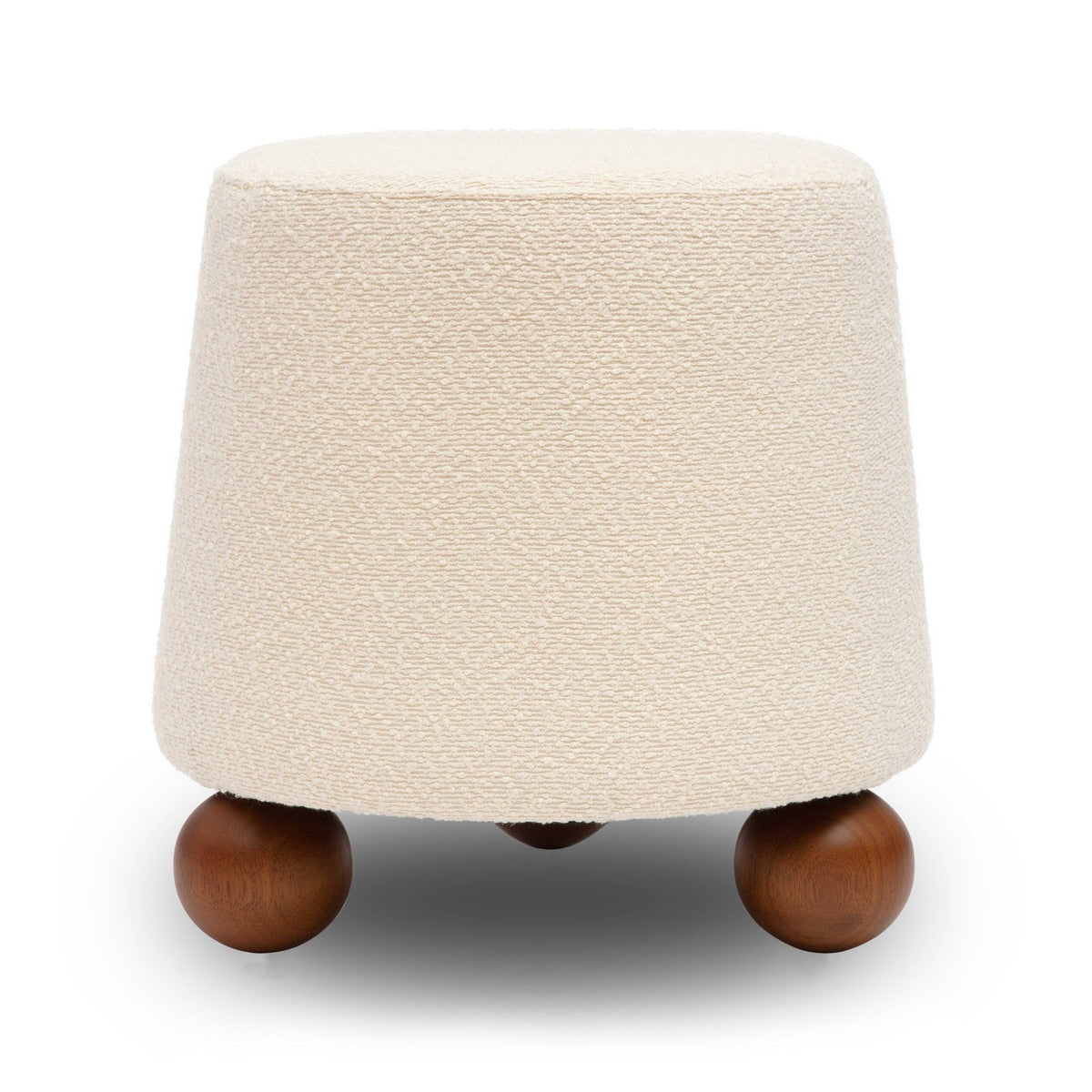 Jaine Cream Boucle Stool Model: TOV-OC69149