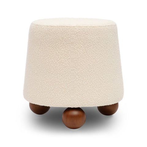 Jaine Cream Boucle Stool Model: TOV-OC69149