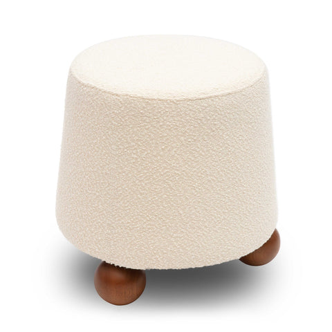 Jaine Cream Boucle Stool Model: TOV-OC69149