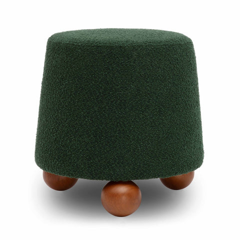 Jaine Forest Green Boucle Stool Model: TOV-OC69150