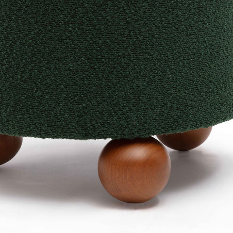 Jaine Forest Green Boucle Stool Model: TOV-OC69150