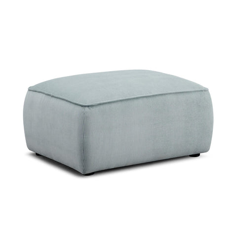 Travie Light Green Performance Corduroy Velvet Ottoman Model: TOV-OC69182