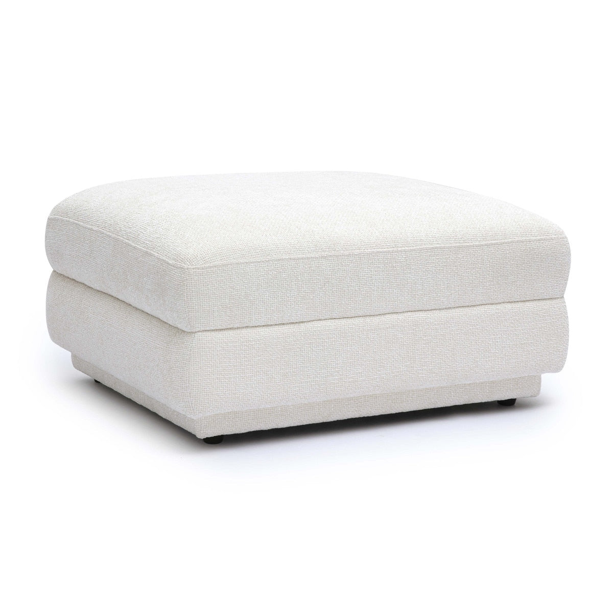 Perry Cream Chenille Modular Ottoman Model: TOV-OC69218