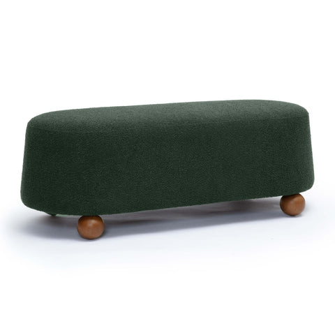 Jaine Forest Green Boucle Large Ottoman Model: TOV-OC69227