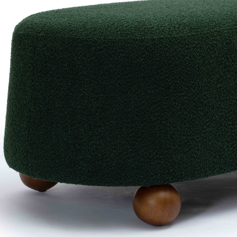 Jaine Forest Green Boucle Large Ottoman Model: TOV-OC69227