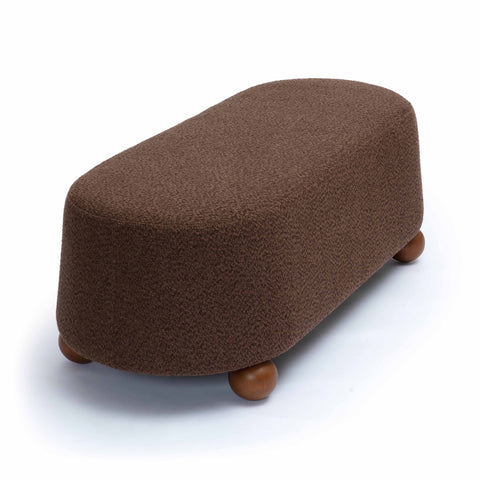 Jaine Brown Boucle Large Ottoman Model: TOV-OC69228