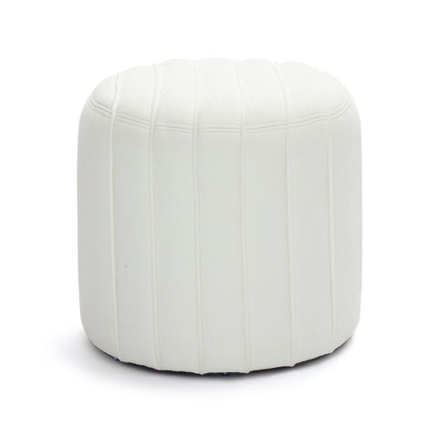 Pouch Cream Chenille Ottoman Model: TOV-OC69233