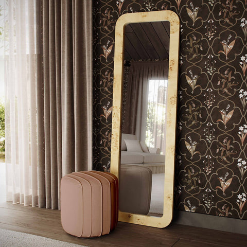 Pouch Rust Chenille Ottoman Model: TOV-OC69235