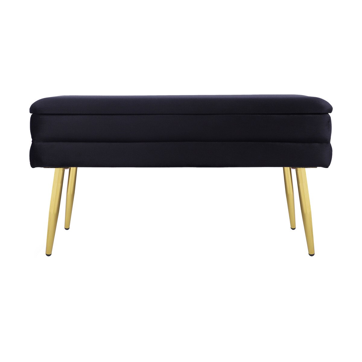 Ziva Black Velvet Storage Bench Model: TOV-OC69276