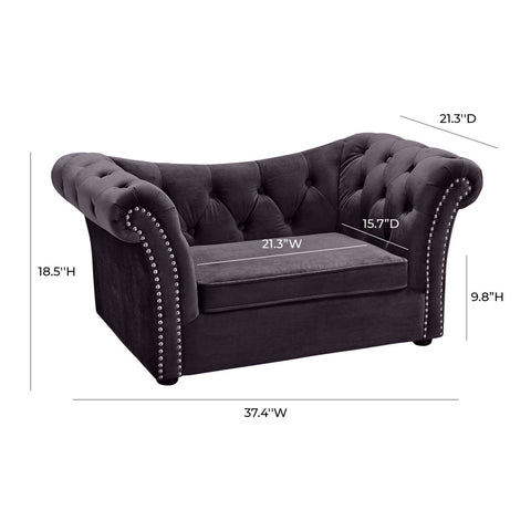 Dachshund Grey Pet Bed Model: TOV-P2034-G