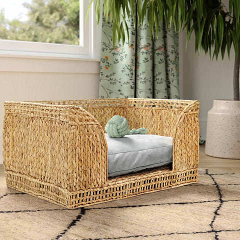 Milou Natural Rattan Small Pet Bed Model: TOV-P54301
