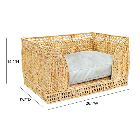 Milou Natural Rattan Small Pet Bed Model: TOV-P54301