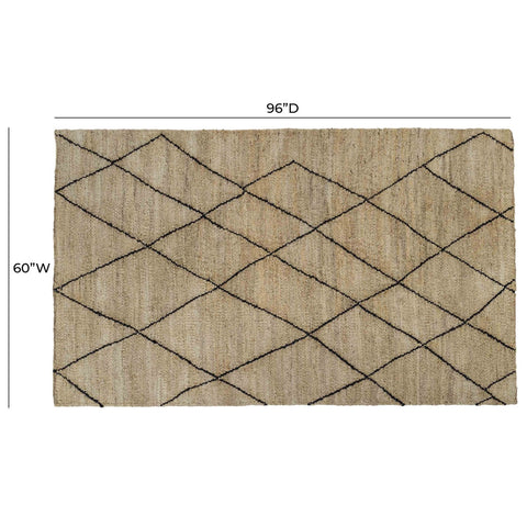 Crosshatch Natural 5' x 8' Area Rug Model: TOV-R18496