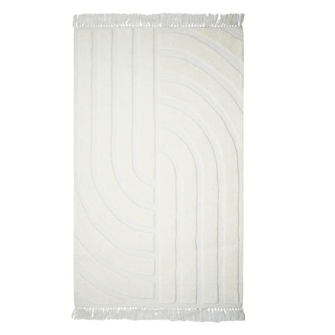 Loop White 8' x 10' Area Rug Model: TOV-R18546