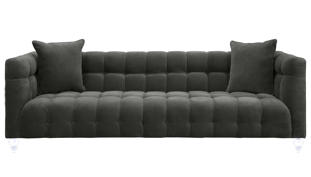 Bea Grey Velvet Sofa Model: TOV-S100