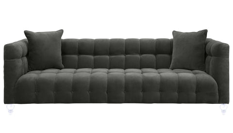 Bea Grey Velvet Sofa Model: TOV-S100
