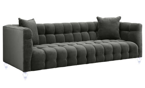 Bea Grey Velvet Sofa Model: TOV-S100