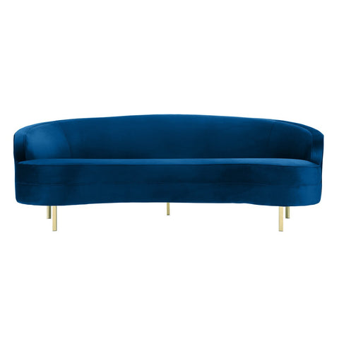 Baila Navy Velvet Sofa Model: TOV-S135
