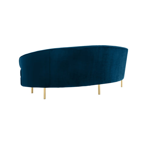 Baila Navy Velvet Sofa Model: TOV-S135