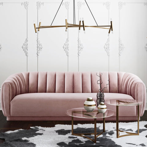 Arno Mauve Velvet Sofa Model: TOV-S168