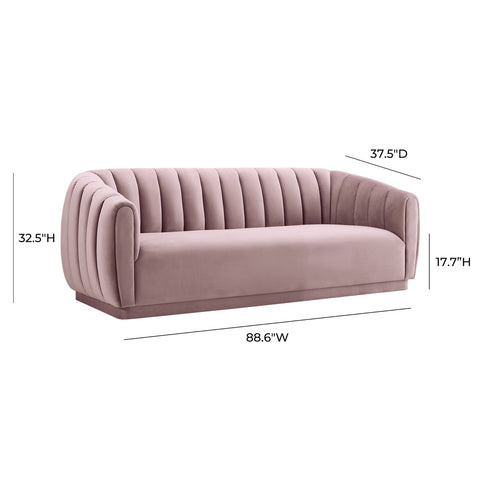 Arno Mauve Velvet Sofa Model: TOV-S168