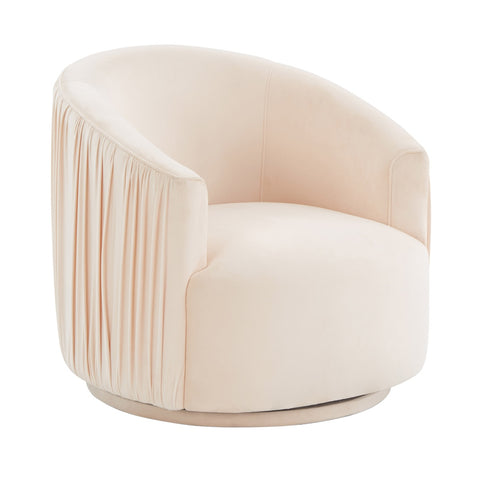 London Pesce Pleated Swivel Chair Model: TOV-S44154