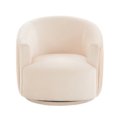 London Pesce Pleated Swivel Chair Model: TOV-S44154