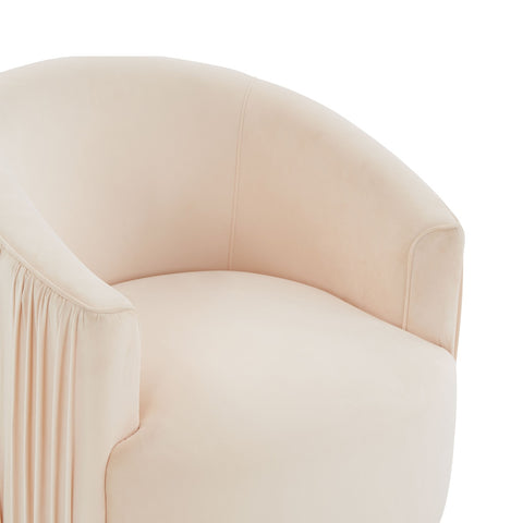 London Pesce Pleated Swivel Chair Model: TOV-S44154