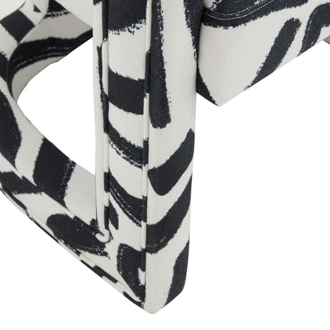 Ada Chair in Black Brushstroke Pattern Model: TOV-S44182